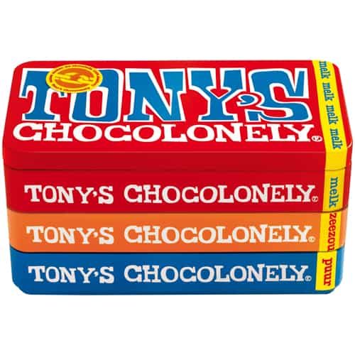 Tony's Chocolonely stapelblik