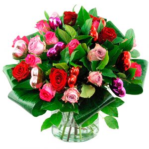*** Valentijn boeket mix rozen